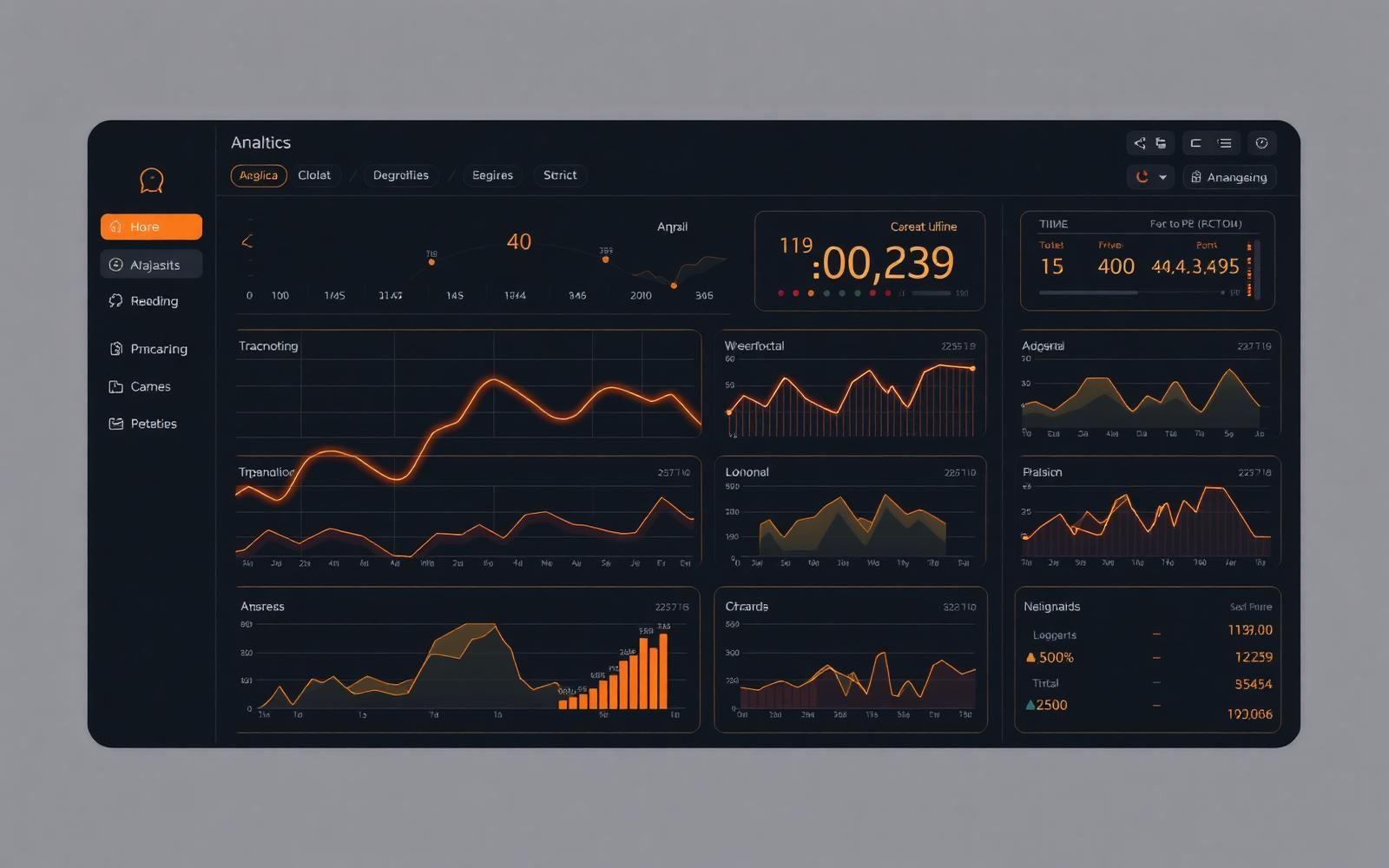 Aviation control tower dashboard